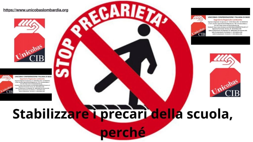 Stabilizzare i precari della scuola, perché