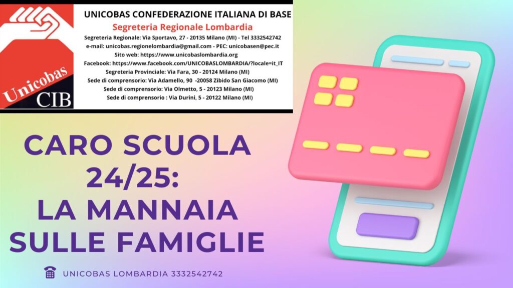 Caro scuola 2425 la mannaia sulle famiglie