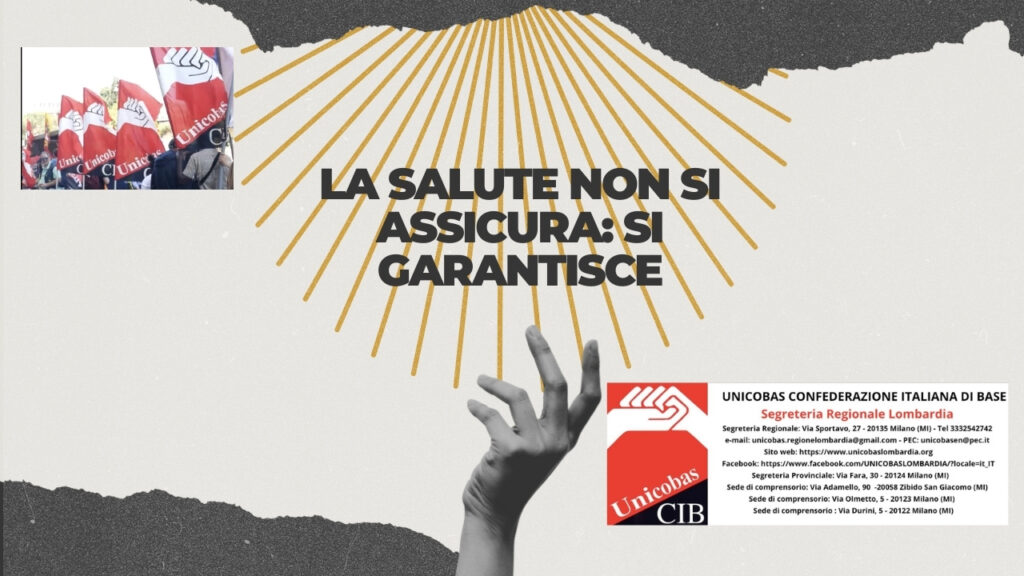 La salute non si assicura si garantisce
